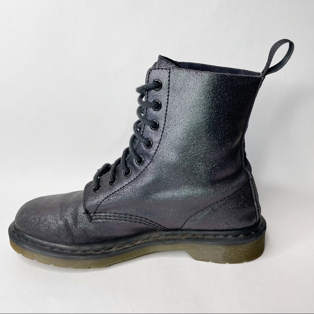 Dr Martens Pascal Metallic Leather Lace Up Boot